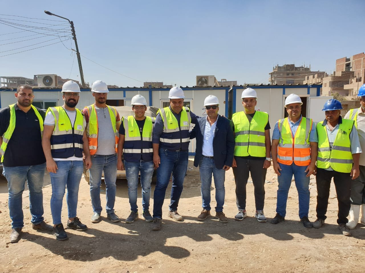 Nestlé Egypt Qalyoubia infrastructure project site team